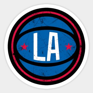 LAC Retro Ball - Black Sticker